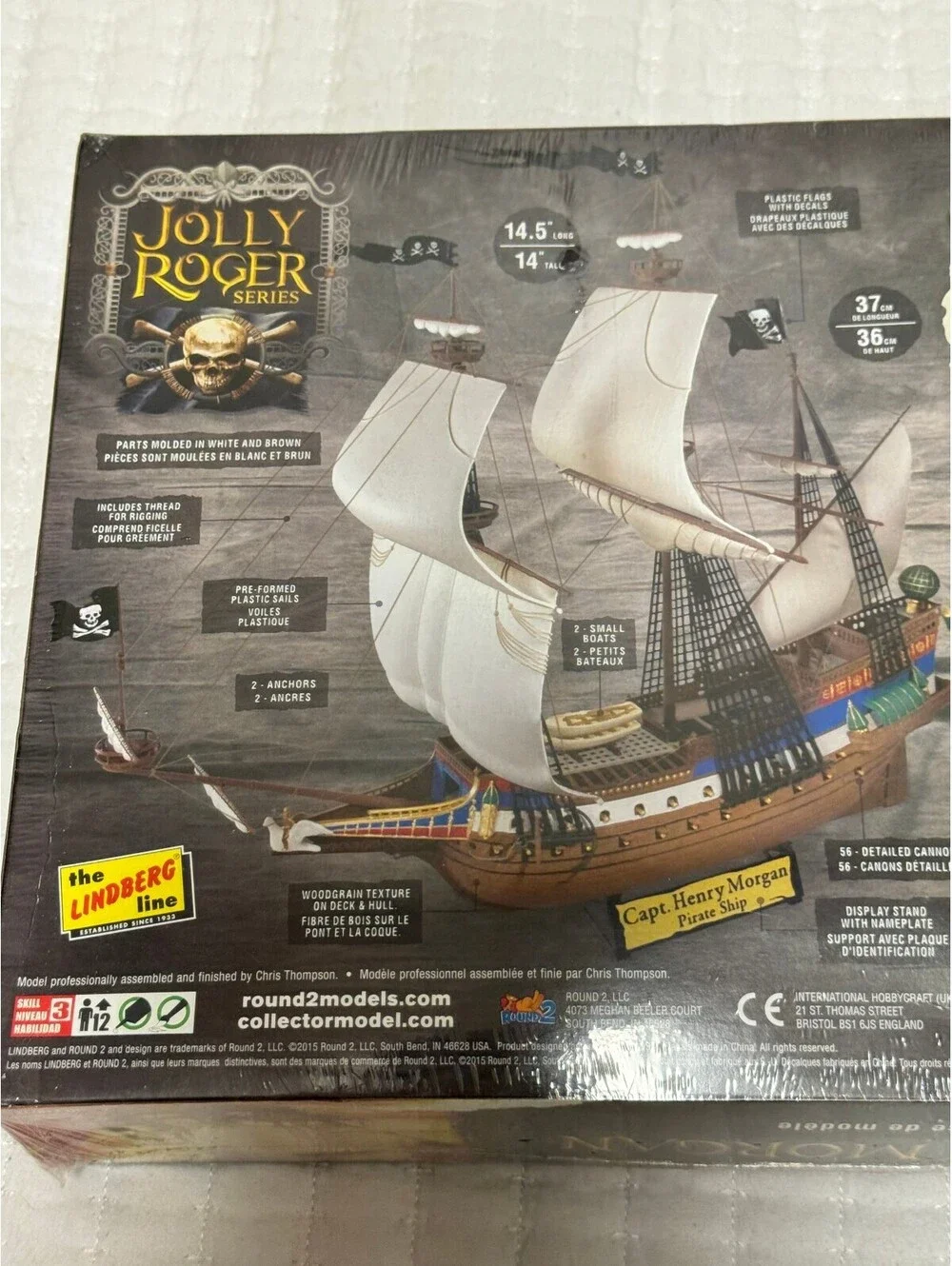 Lindberg Jolly Roger Satisfaction of Captain Henry Morgan 1:130 Model Kit HL219